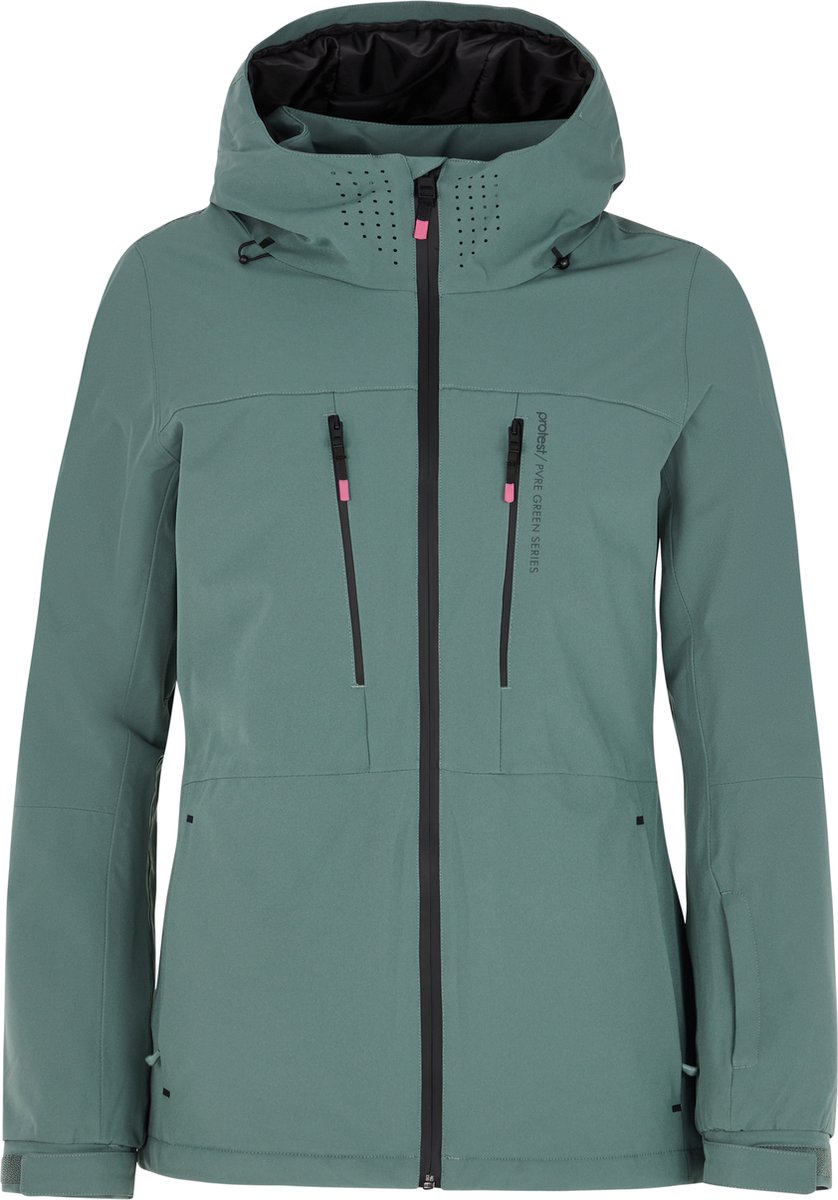Protest Prtbeverly – Skijas Dames – Waterafstotende afwerking – Winterjas – Waterkolom 20K Evergreen