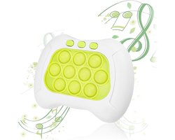 Igoods Pop It Spel - Anti-stress Pop-it Spel - Fidget Spel - Gameconsole - Concentratie en Motoriek - Wit/Groen