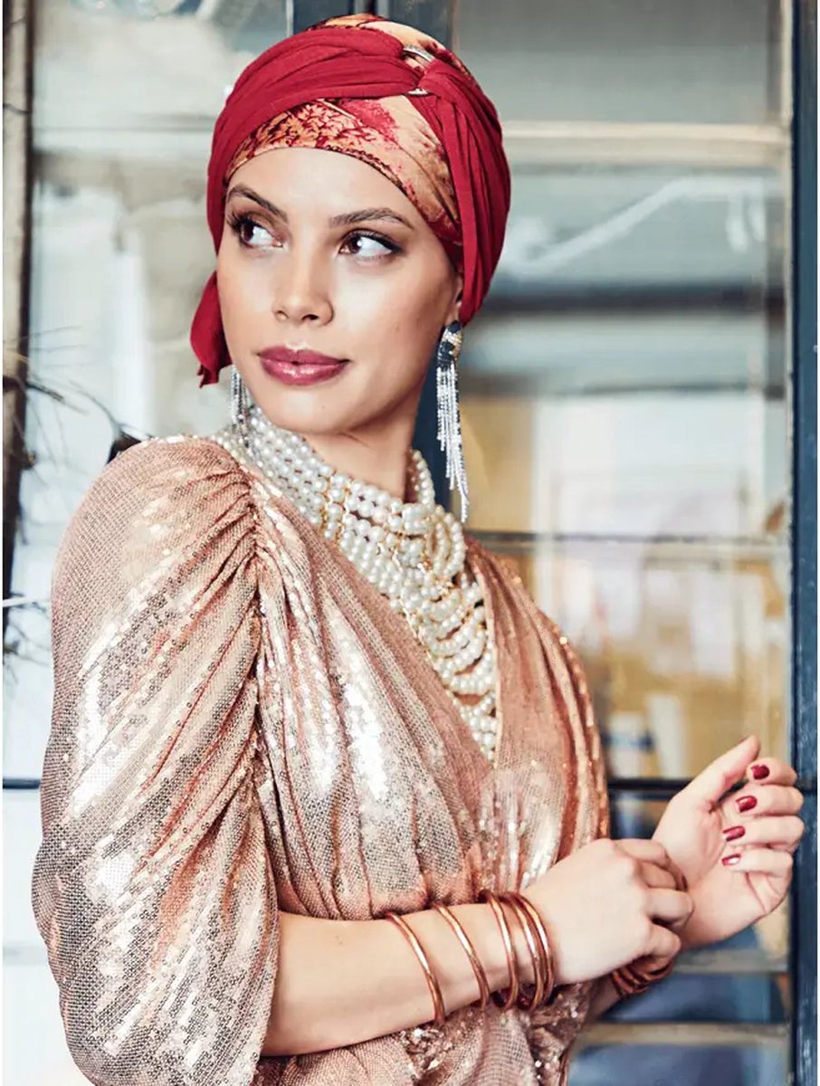 sienna boho turban set printed - boho spirit - chemo - alopecia