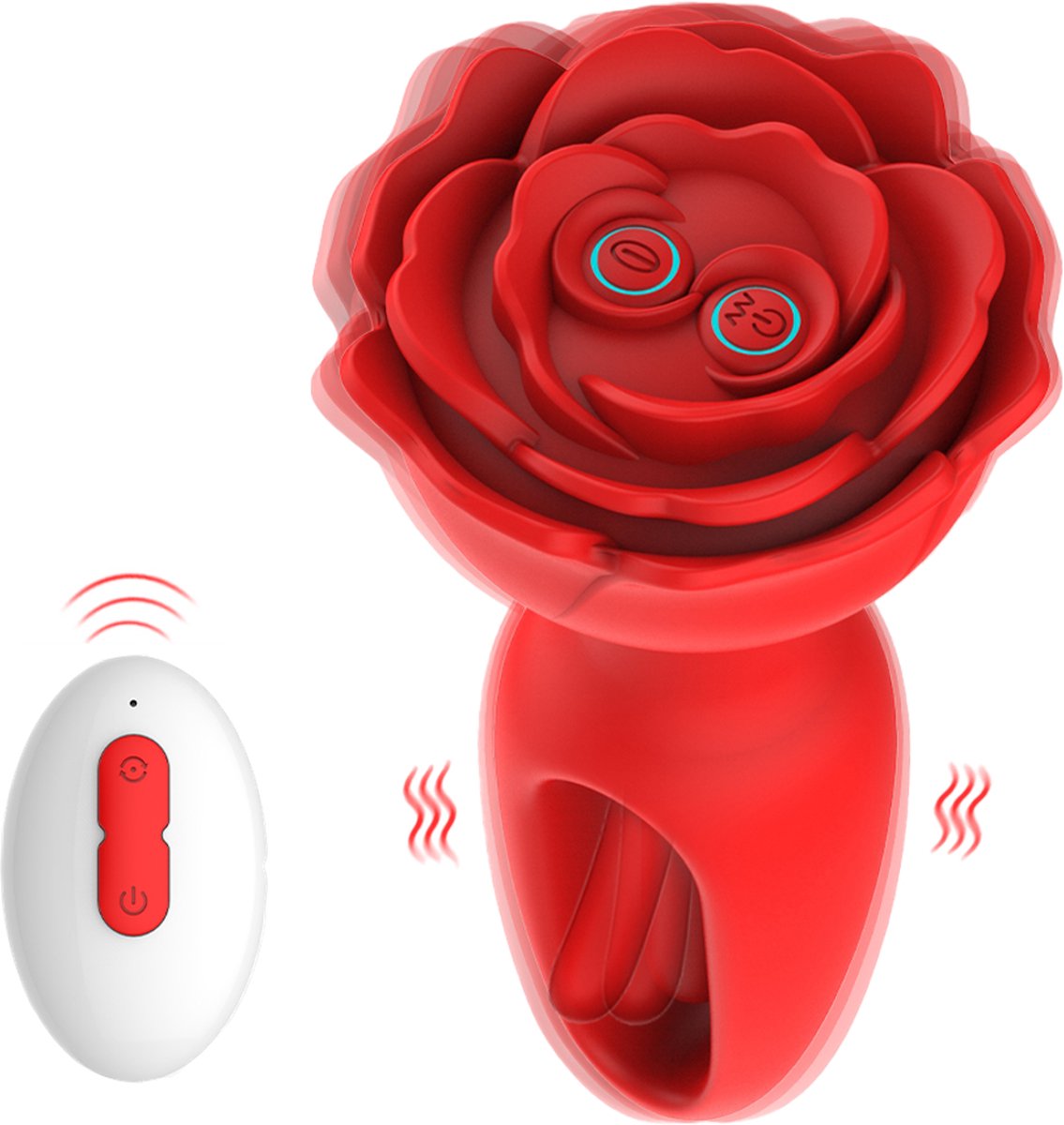 Goedkoopste Tipstoys® 2-in-1 Vibrerende Buttplug met Tikkel Staaf – Anaal Vibrator - Oplaadbaar & Waterdicht – P spot Stimulatie