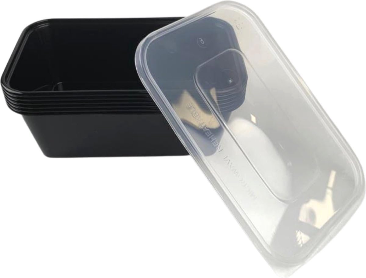 Herbruikbare Magnetron Bakjes met Deksel - 750ml - Perfect voor Horeca en Catering