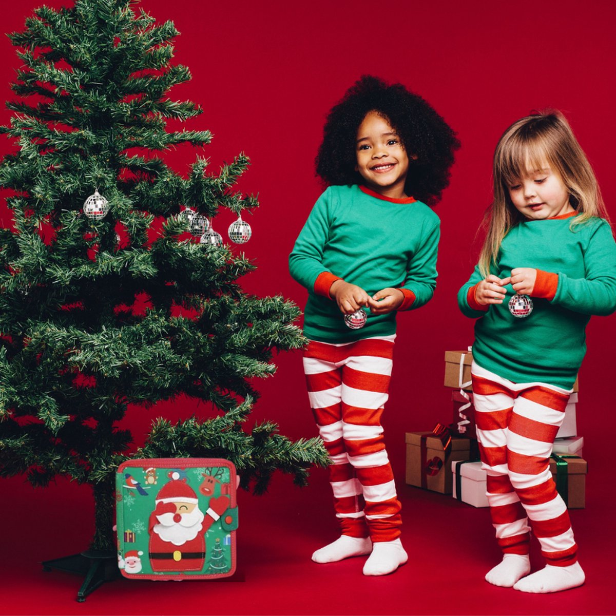 Joymaxx® Kerst Busy Board Book -Kerst Speelgoed - Educatief Spel voor Peuters - Montessori Activiteitenboek Kerstman - Motoriek Speelgoed 1,2,3,4 Jaar - Sensorische Speelgoed 18 maanden — afbeelding 6