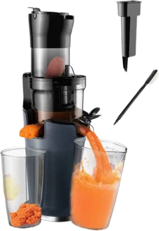 AIRMSEN Slow Juicer, Entsafter Gemüse und Obst mit 82mm Großem