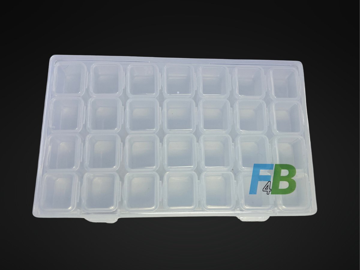 F4B Diamond Painting Opbergdoos – 28 Bakjes – Compacte Sorteerbox — afbeelding 6
