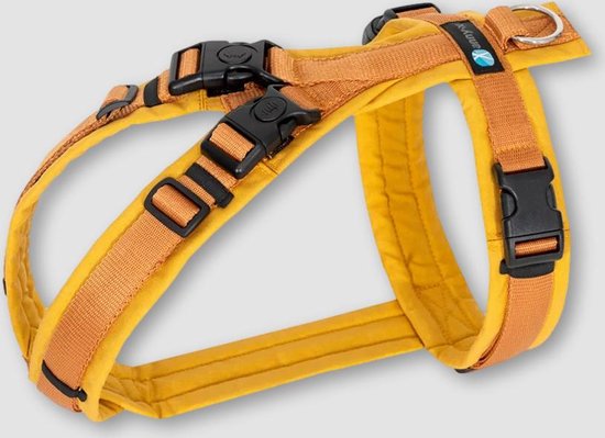 AnnyX Hondentuig - OPEN - Hoeft niet over de kop - Amber - maat XXS - Borstomvang 36-42cm - Gewicht hond 3 -7 kg