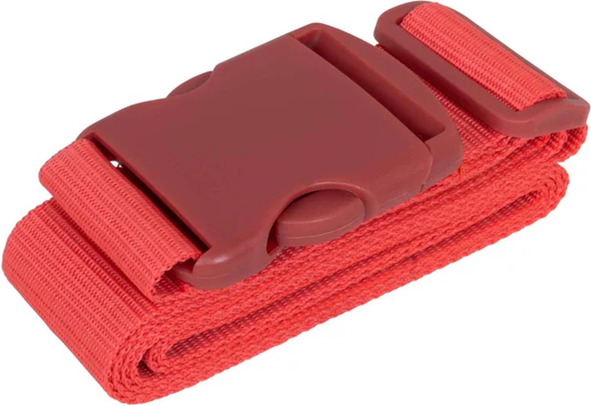 Bagageriem – Koffer band – Kofferband – Kofferriem - 100 tot 190 cm - Rood
