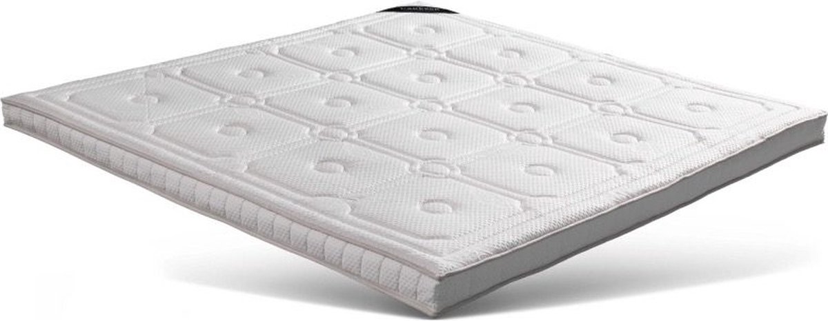 Caresse Topper 180x200 - Pocket - Active Air Hybrid- Caresse 885 - 13 cm - Anti allergisch Wit