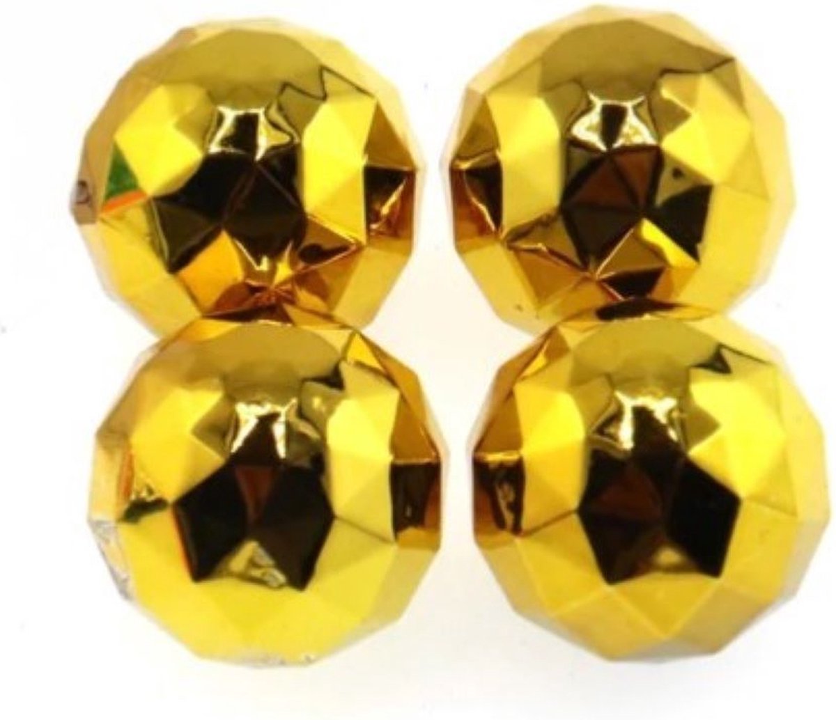 Diamantbal ventieldopjes goud