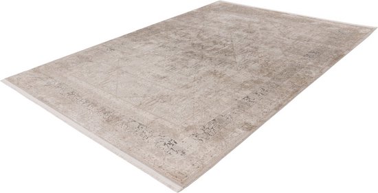 diamant | Tapis à poils ras | Beige | Haute qualité | 80x150 cm