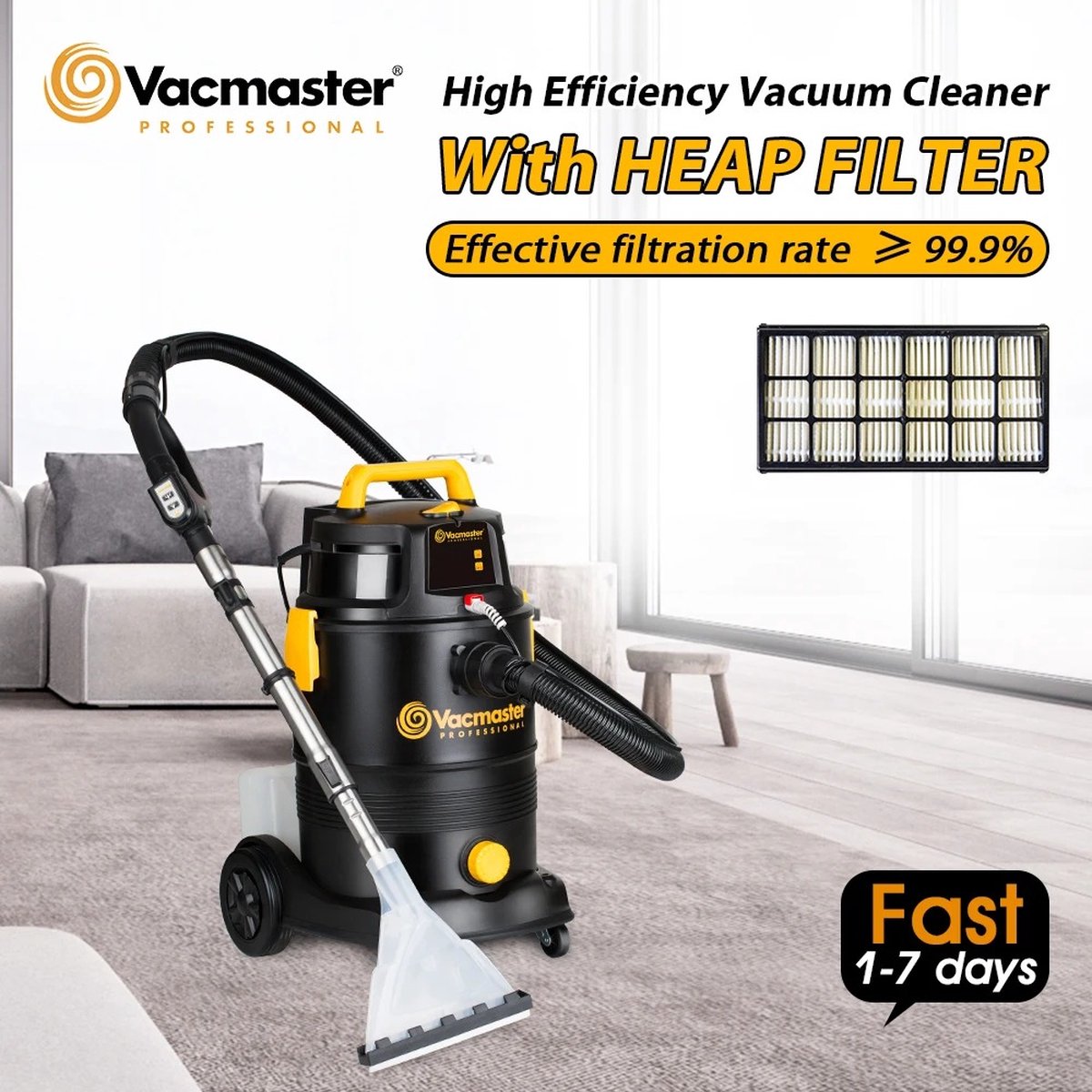 Vacmaster EN 30L Aspirateur de chantier Aspirateur de chantier  sans sac