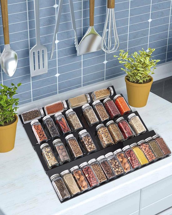 VINATO Lade-organizer voor specerijen, 8 stuks, kruidenrek voor lade