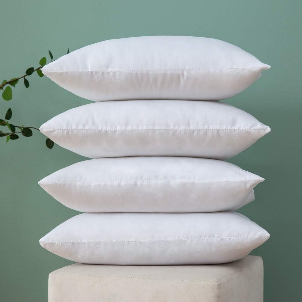 Set van 4 Comfortabele Kussenvullingen 40 x 60 cm voor Bank en Slaapkamer