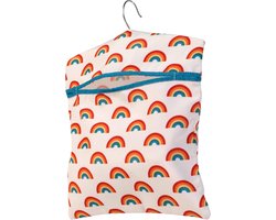 Handige Regenboog Kledingklem Tas met Haken voor Binnen en Buiten Gebruik