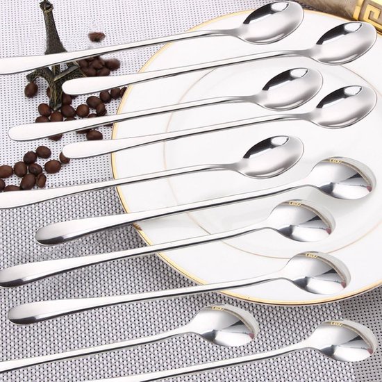 KSJONE Roestvrijstalen Masala-lepels voor kleine containers, mini-lepel voor Masala Dabba specerijenlepels, alle thee, koffie, suiker en specerijen, 10 cm (12 stuks KSJONE Roestvrijstalen Masala-lepels voor kleine containers, mini-lepel voor Masala Dabba specerijenlepels, alle thee, koffie, suiker en specerijen, 10 cm (12 stuks