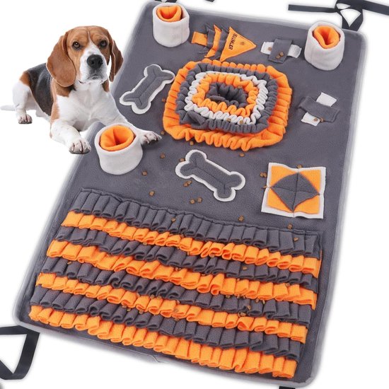 Jodsen Snuffelmat voor Honden - Interactief Puzzelspeelgoed, Voedermat, Snuffelbal, Natuurlijk Foerageren, Stimulatiespeelgoed voor Kleine en Middelgrote Honden, Paars