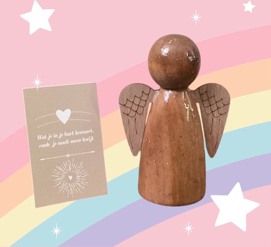 Engeltje van FSC Gecertificeerd Hout 12 cm