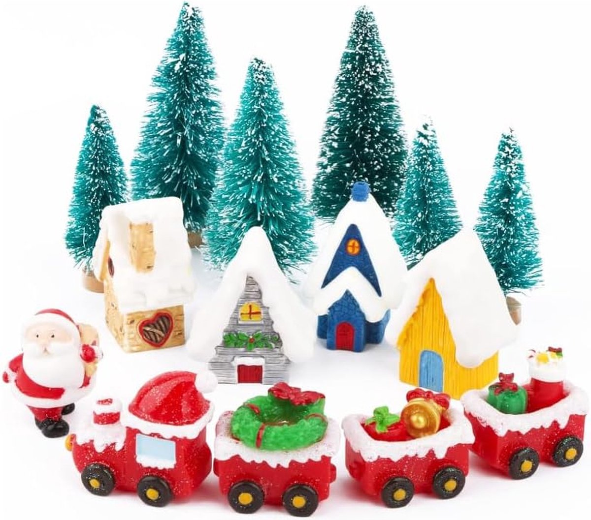 Kerstpracht: Houten Treinen En Mini Boom DIY Voor Betoverende Feestdecoraties