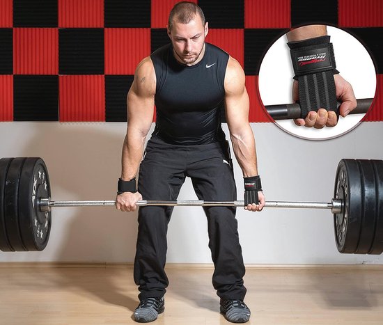 Fitness Powerlifting Straps Starke Lifting Straps Krafttraining Griff Straps Gepolstert Griff Straps 60 cm Länge für Fitness, Weightlifting, Kreuzheben - Zughilfe im Paar für Frauen und Männe
