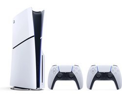 PlayStation 5 Disc Edition - Slim - Bundel met 2 Dualsense Draadloze Controllers