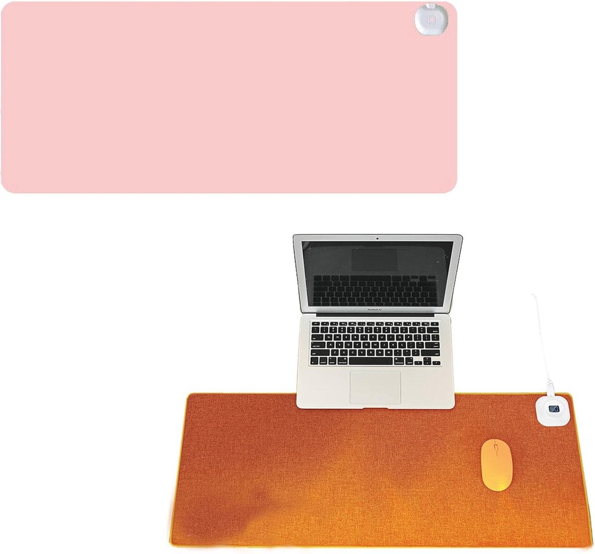 Waterdichte Verwarmde Muismat voor Bureau - Snelle Opwarming in 10 Seconden, Automatische Uitschakeling, 33cm x 80cm
