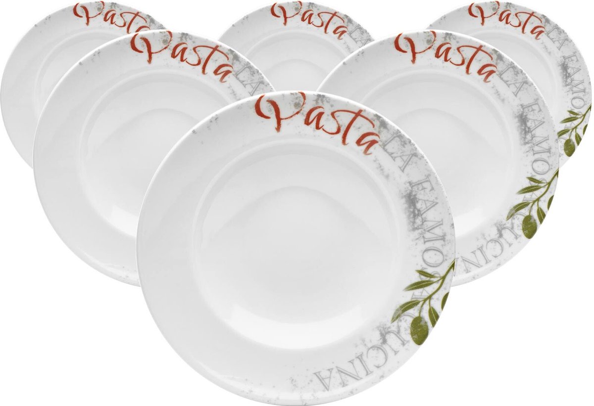Pastateller Famosa ø 27 cm Set van 6