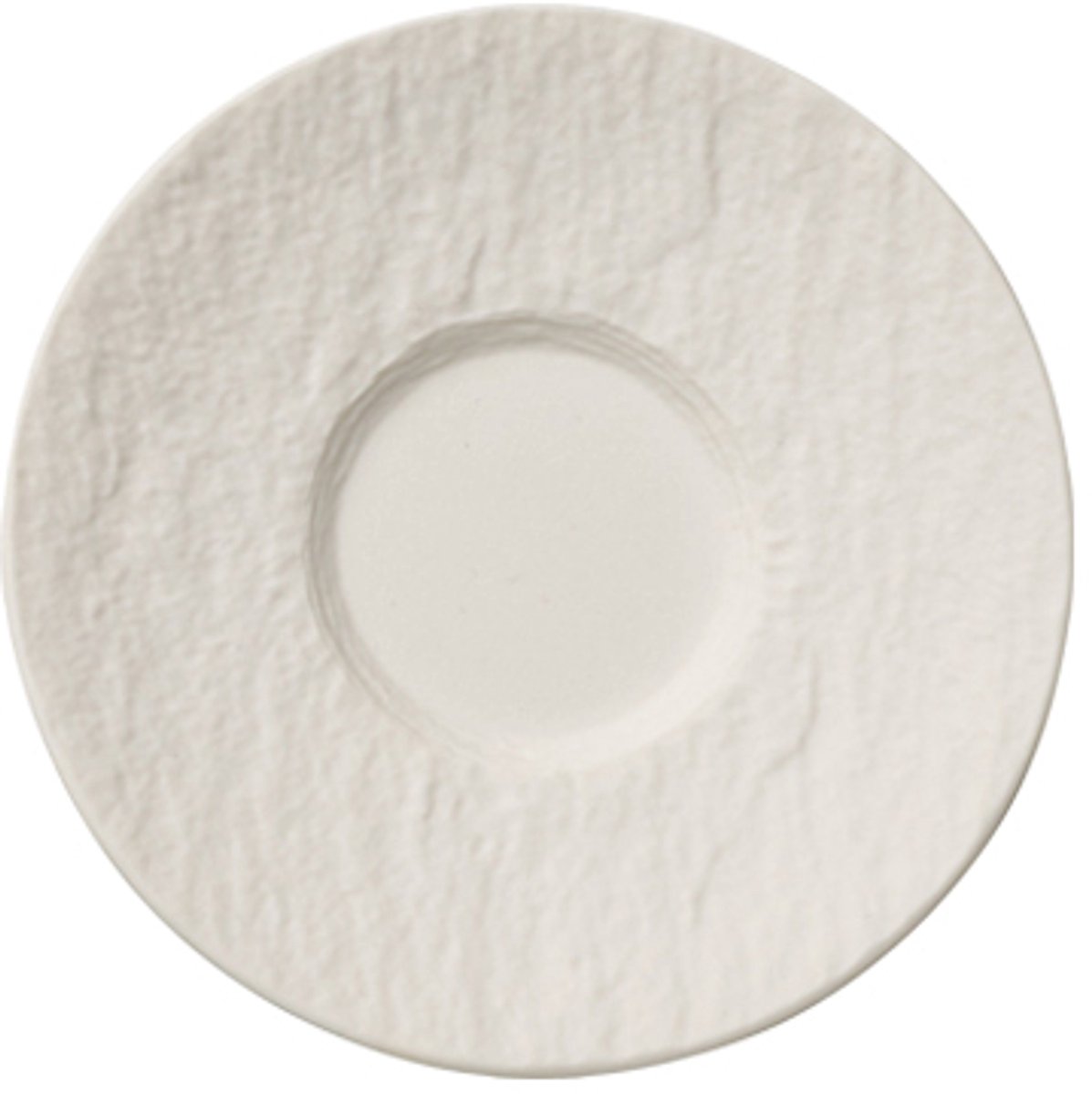 Villeroy & Boch Espresso Schotel / Schaal Manufacture Rock – Wit – Ø 12 cm – Stijlvol en Duurzaam – Perfect voor Espresso, Koffie en Desserts