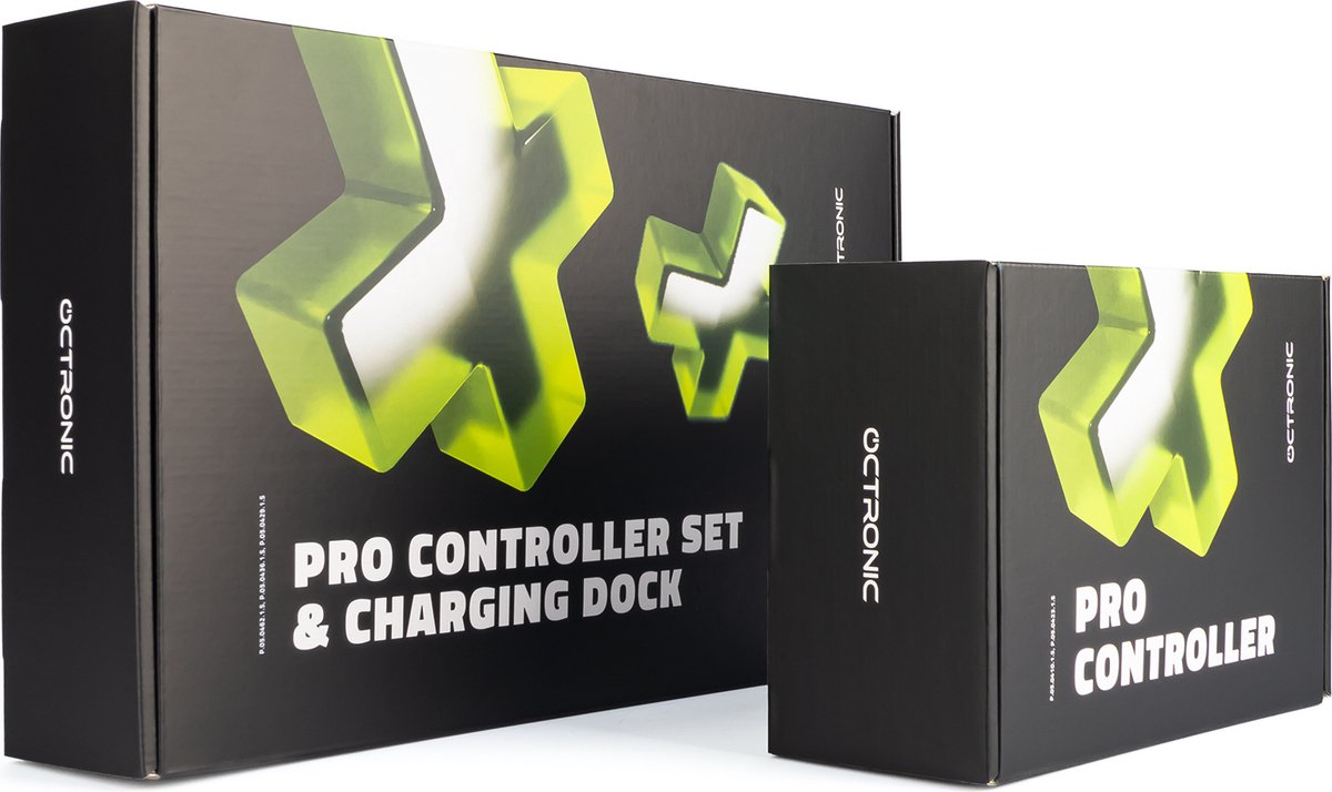 Octronic Pro Controller Set - 2 x bluetooth game controller met oplaadstation - geschikt voor Nintendo Switch - zwart – foto 7