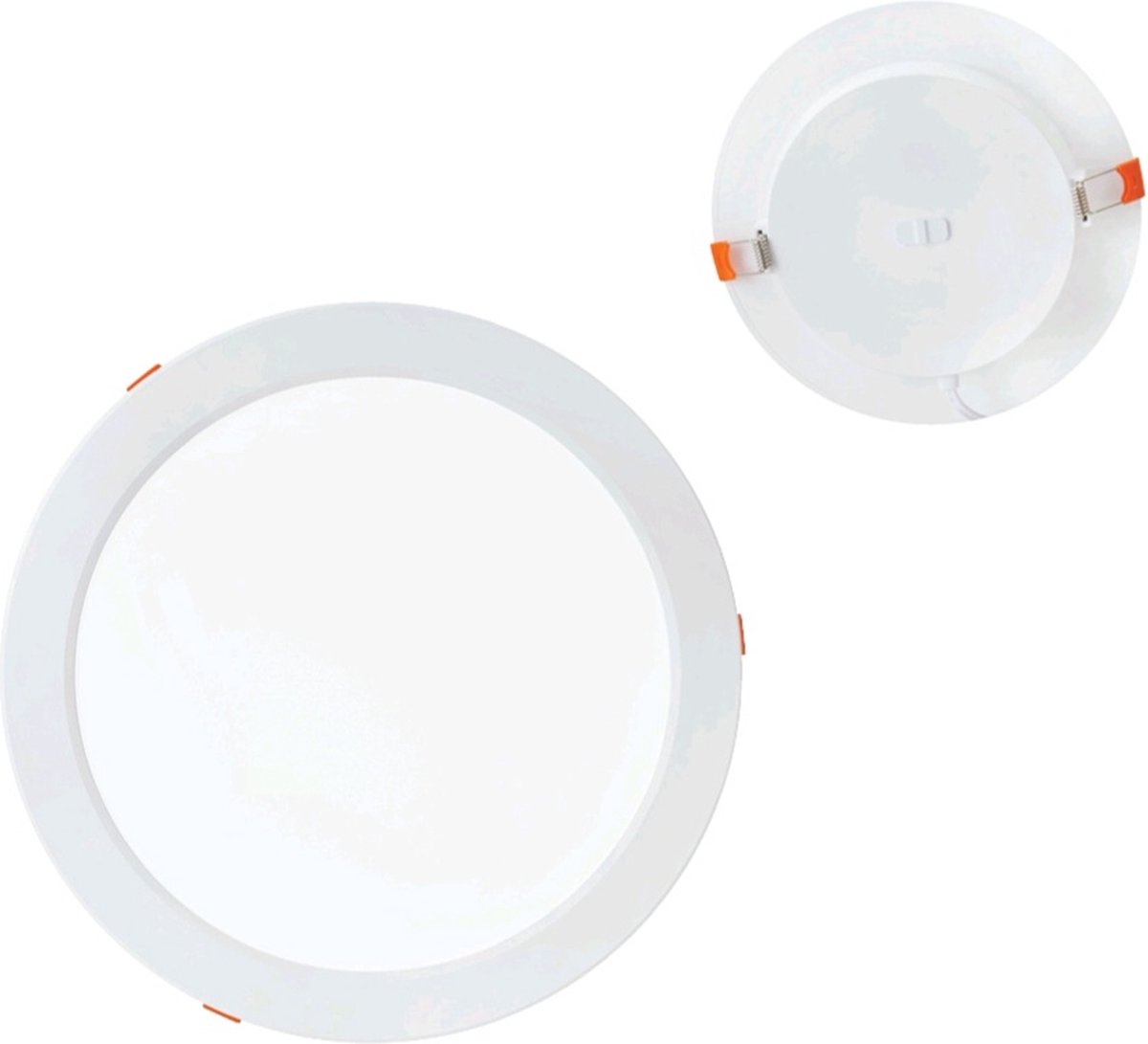 ALEXIS - LED inbouwlamp - 12W - Aanpasbare Kleur CCT - 1050 Lumen - Rond - Mat Wit - Buiten Diameter 147 mm