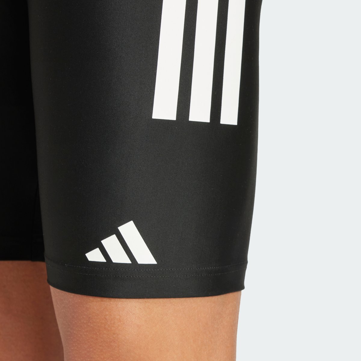 adidas Performance 3 - Stripes Zwembroek 8 - inch - Heren - Zwart — afbeelding 5