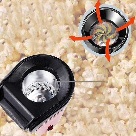 Popcornmaker 1200W Vetvrije Air Machine - Gezonde Popcorn in Minuten — afbeelding 4