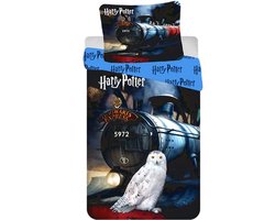 foto van Harry Potter Dekbedovertrek, Hogwarts Express - 140 x 200 + 70 x 90 cm - Katoen