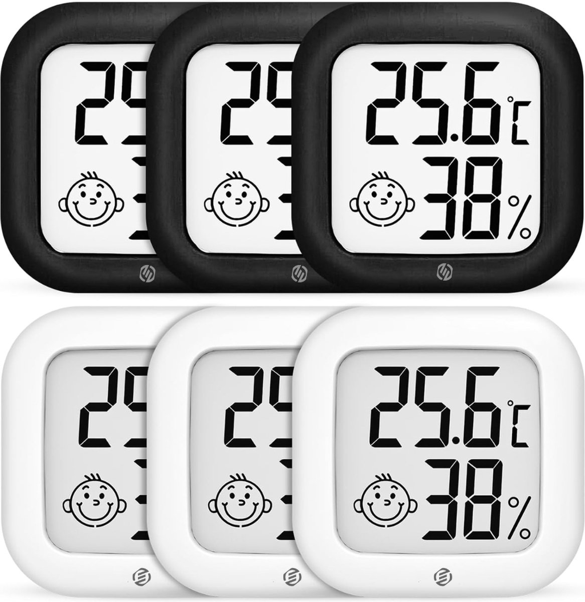 Equivera Huisthermometer - Kamerthermometer - Binnenshuis - Digitale Thermometer - Hygrometer