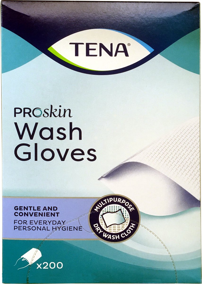 Tena Wash Glove - 6 pakken van 200 stuks