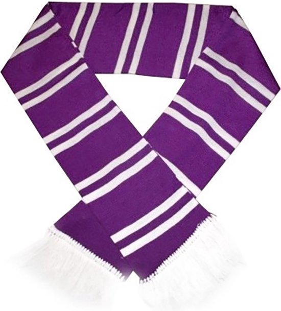 gestreepte paars/witte retro sjaal Anderlecht / Beerschot