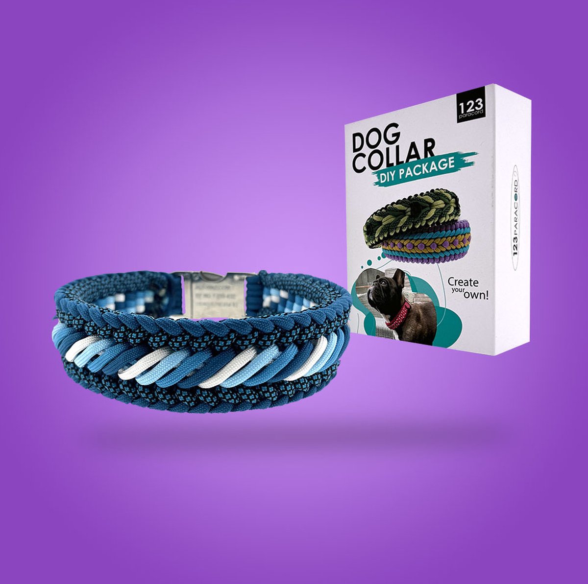 Paracord Luna's caramella halsband - DIY set