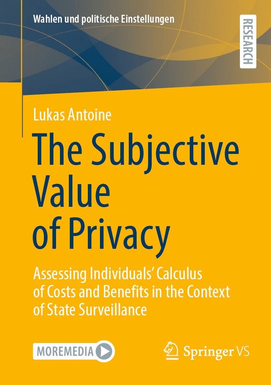 Social Science and Law (German Language) - The Subjective Va ... - cover