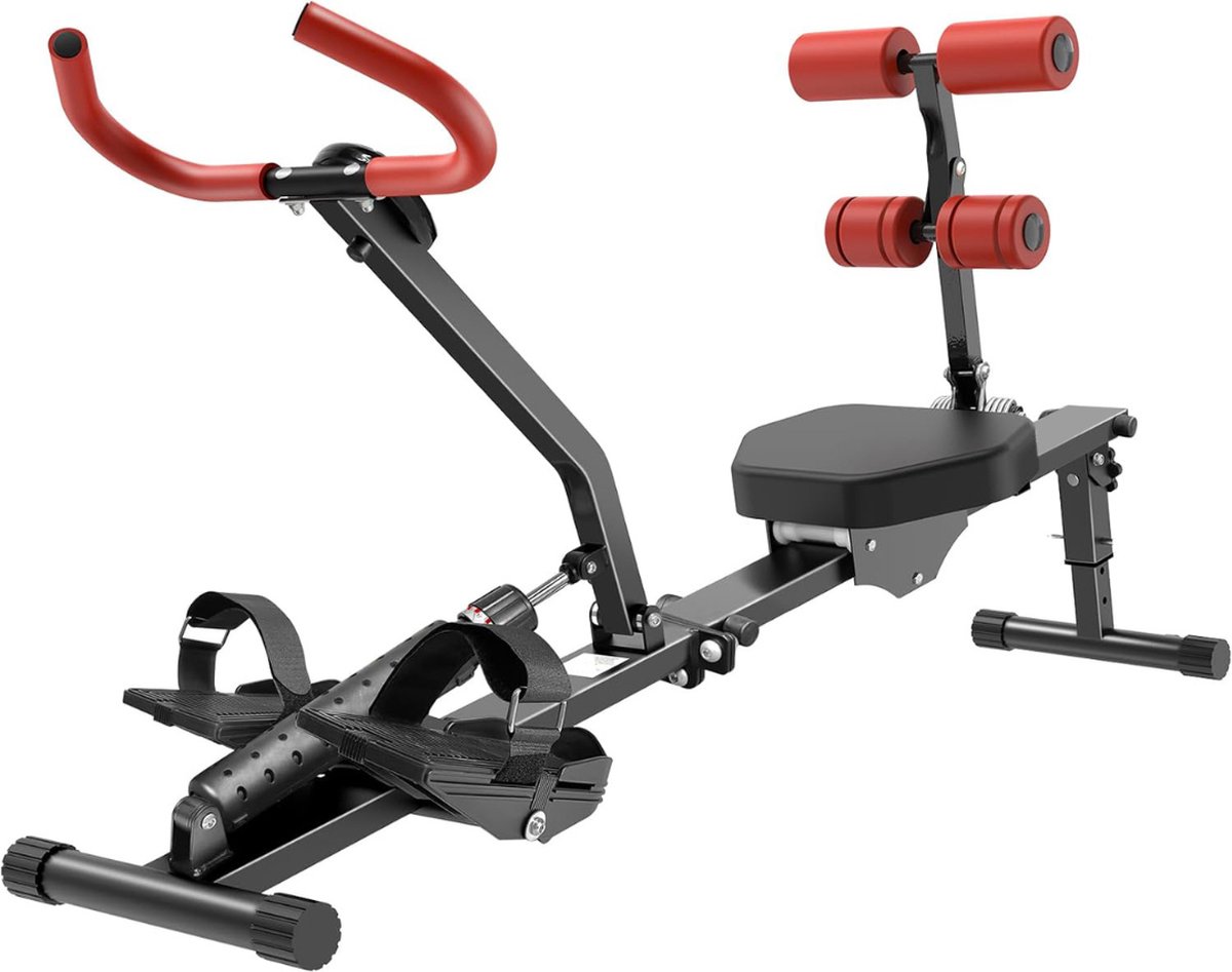 Roeimachine - Roeiapparaat - Roeitrainers - Hometrainer - Hometrainers Fitness - Hometrainer Fitness - Roeimachine Inklapbaar - Hometrainer Opvouwbaar - Hometrainer Inklapbaar - Roeimachine Inklapbaar - 12 Weerstandsniveaus - Hele Lichaam