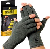 Gants Kangka Rhumatisme Bout des Doigts Ouverts Taille M Grijs