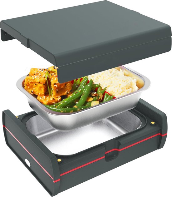 Elektrische lunchbox warmhoudcontainer - draagbaar - geïsoleerde