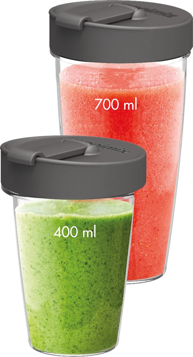 Magimix - BlendCups - 400 & 700 ml - 2 deksels - Geschikt voor alle Magimix blenders