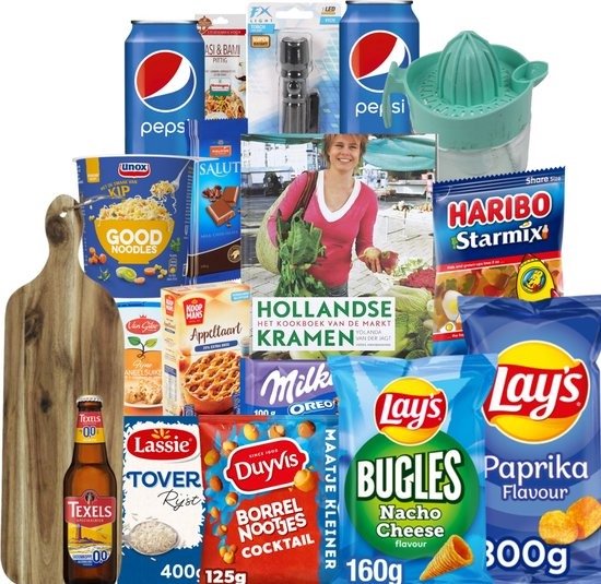 Blauw Kerstpakket - Relatiepakket - Cadeau Tip - Relatiegeschenk - Extra Groot