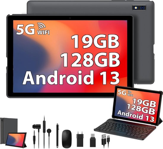 MAXLEGEN 10-inch tablet - 128 GB - Tablet met toetsenbord - 2-in-1 ...