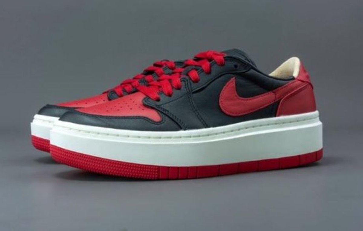 Nike Air Jordan 1 Elevate Low SE Bred Women’s Sneakers Unisex 006 Zwart