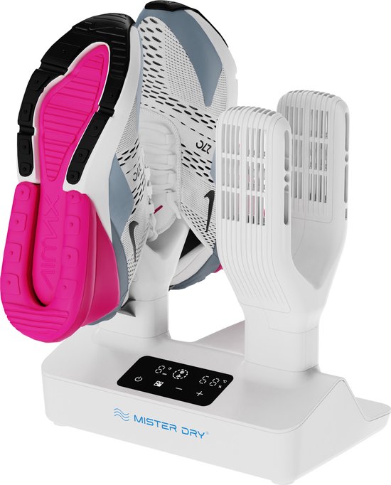 Mister Dry® Schoenendroger Wit - 2 Paar - Schoenverfrisser - Schoendroger - Electrische Schoenendroger - Schoenverwarmer - Schoendrogers - Ozone - Schoen droger - Geurvreter voor schoenen - Droog en fris