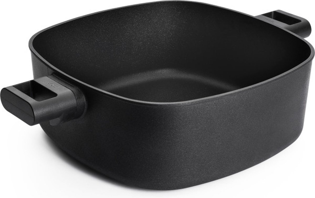 Braadpan, Kookpan, Vierkant, 24 x 24 cm, 3 L, Gerecycled Aluminium, QXR Non Stick, Inductie - Woll | EcoLogic QXR