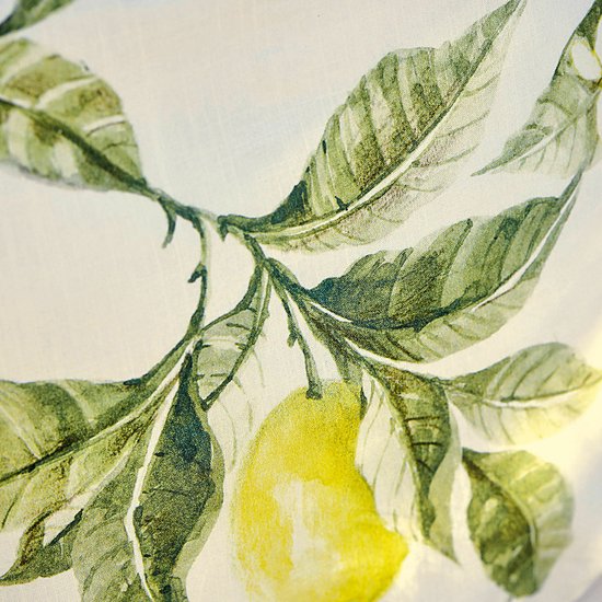 Housse de coussin LOBERON Darfield vert/blanc