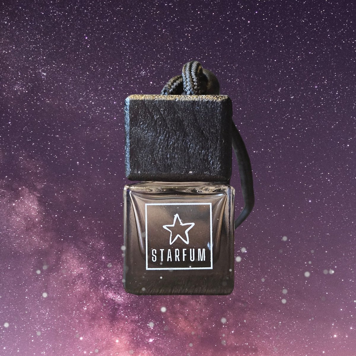 Goedkoopste Starfum - Auto parfum - Geïnspireerd op 'Black Opium' - Autoluchtje - Kerstcadeau - Vrouw - Zwart glas - 8ml