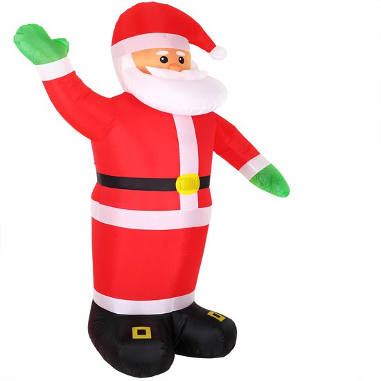 Monzana Opblaasbare Kerstman - XXL 250cm – 4 LED´S Verlichting