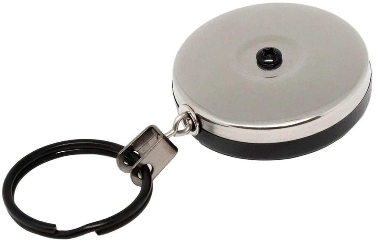 Key-Bak 2 Inch EDC Retractor #4 Stainless Steel Chain