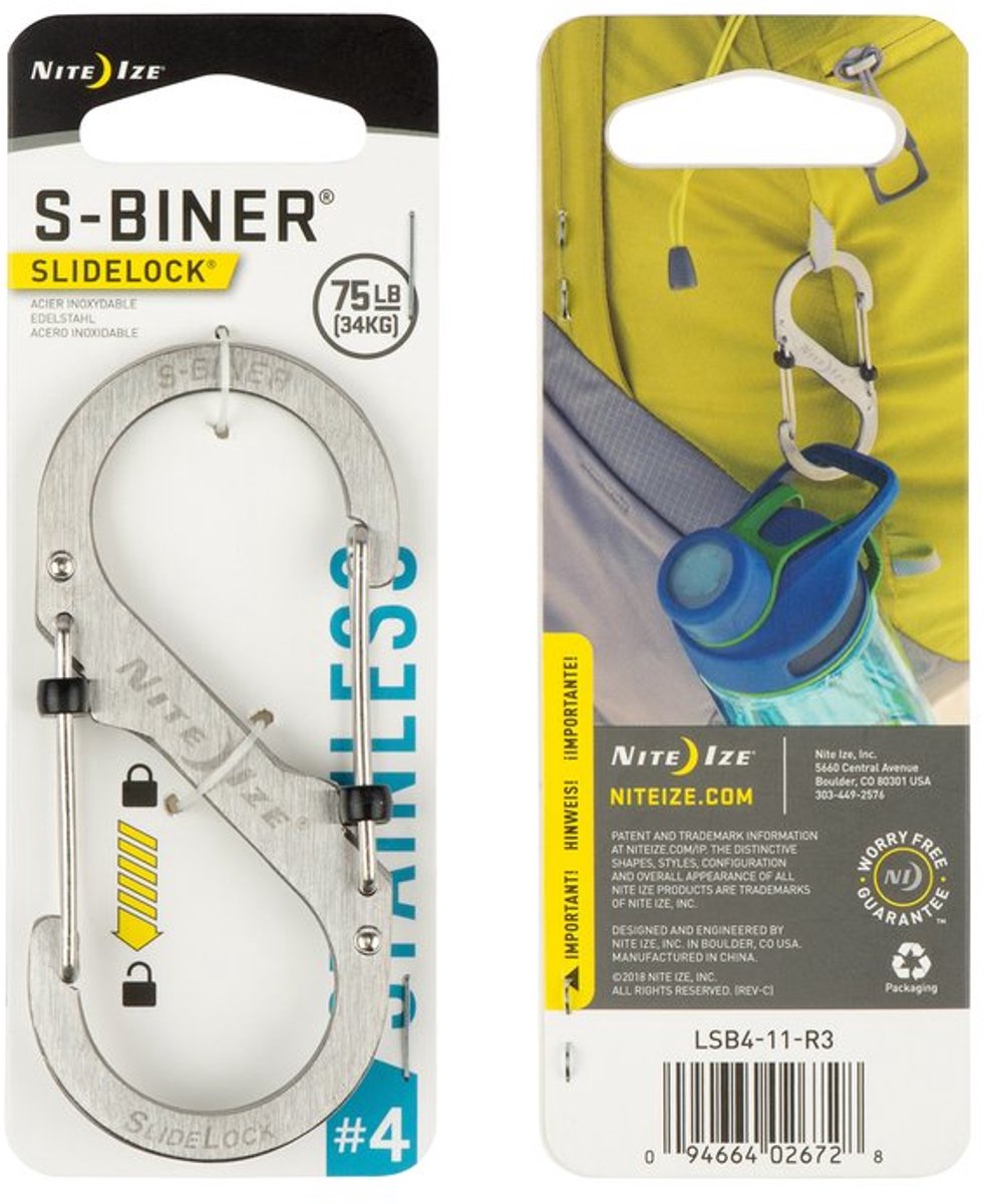 Nite Ize #4 Slidelock Ss Biner Niteize